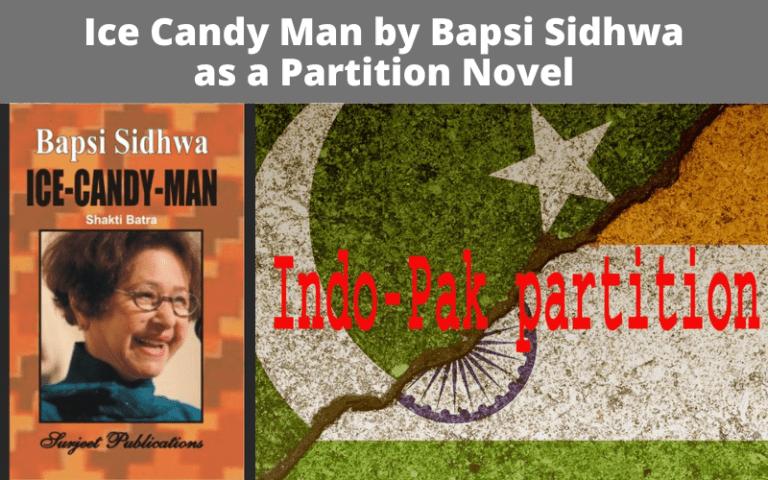 Ice Candy Man as a Partition Novel