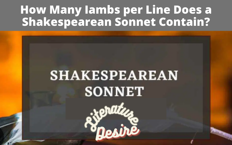 How Many Iambs per Line Does a Shakespearean Sonnet Contain?