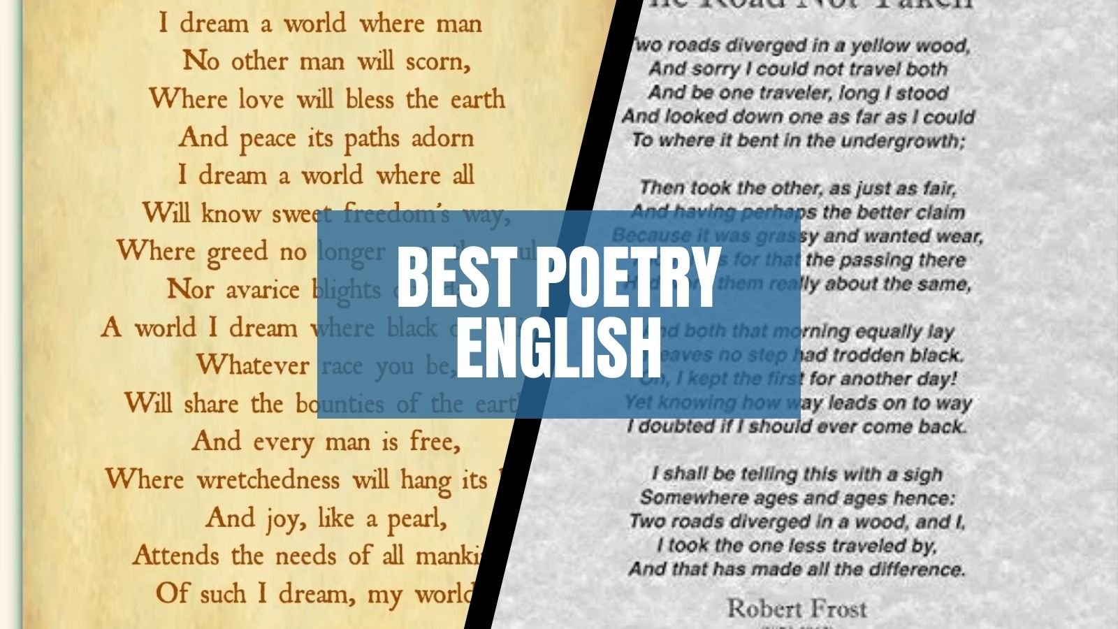 best poetry english